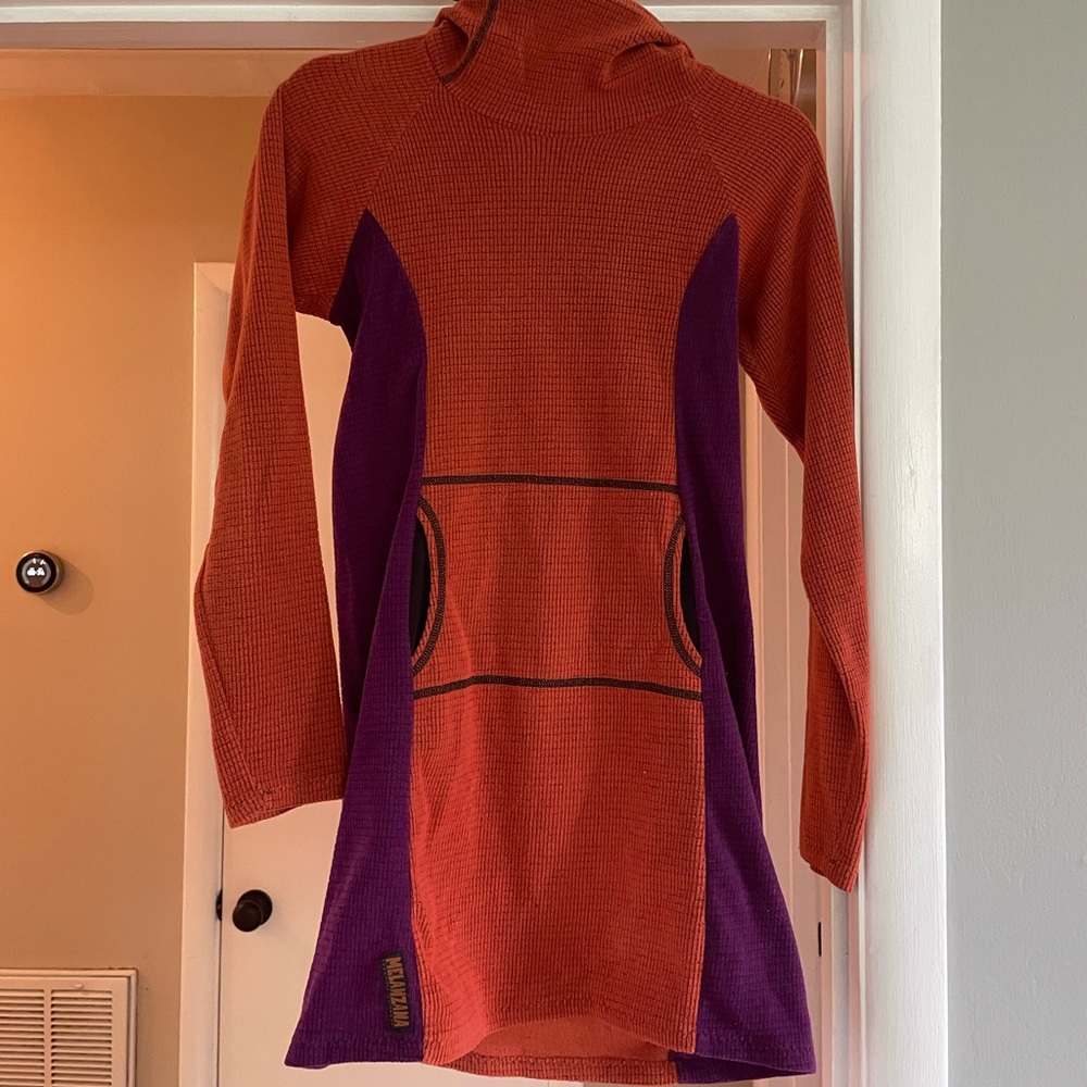 Women’s Melanzana Dress | Orange and Purple | Size Small